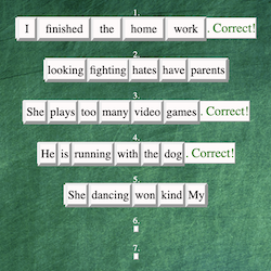 Sentence builder pic.